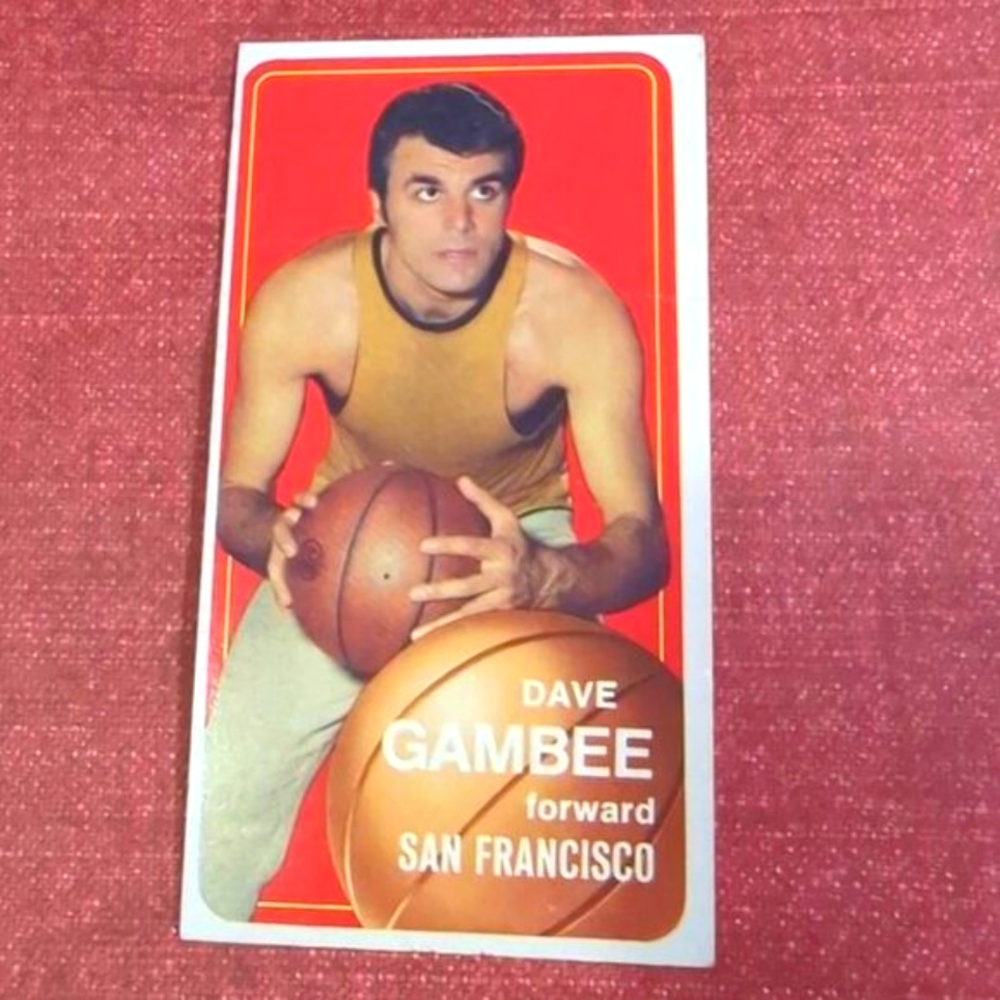 Topps Dave Gambee #154 Vintage 1970 Tall Card San Francisco Warriors.